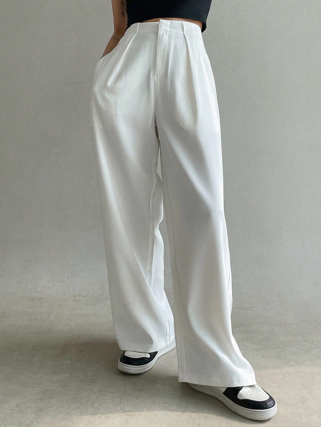 Calça feminina, Calça reta, Calça cintura alta, Calça stretch, Calça conforto, Calça wide leg