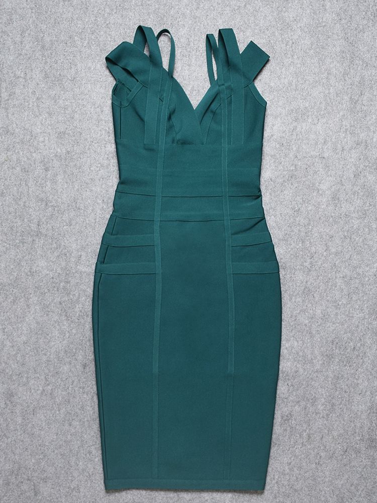 Vestido Curto Feminino de Bandagem - Natiele