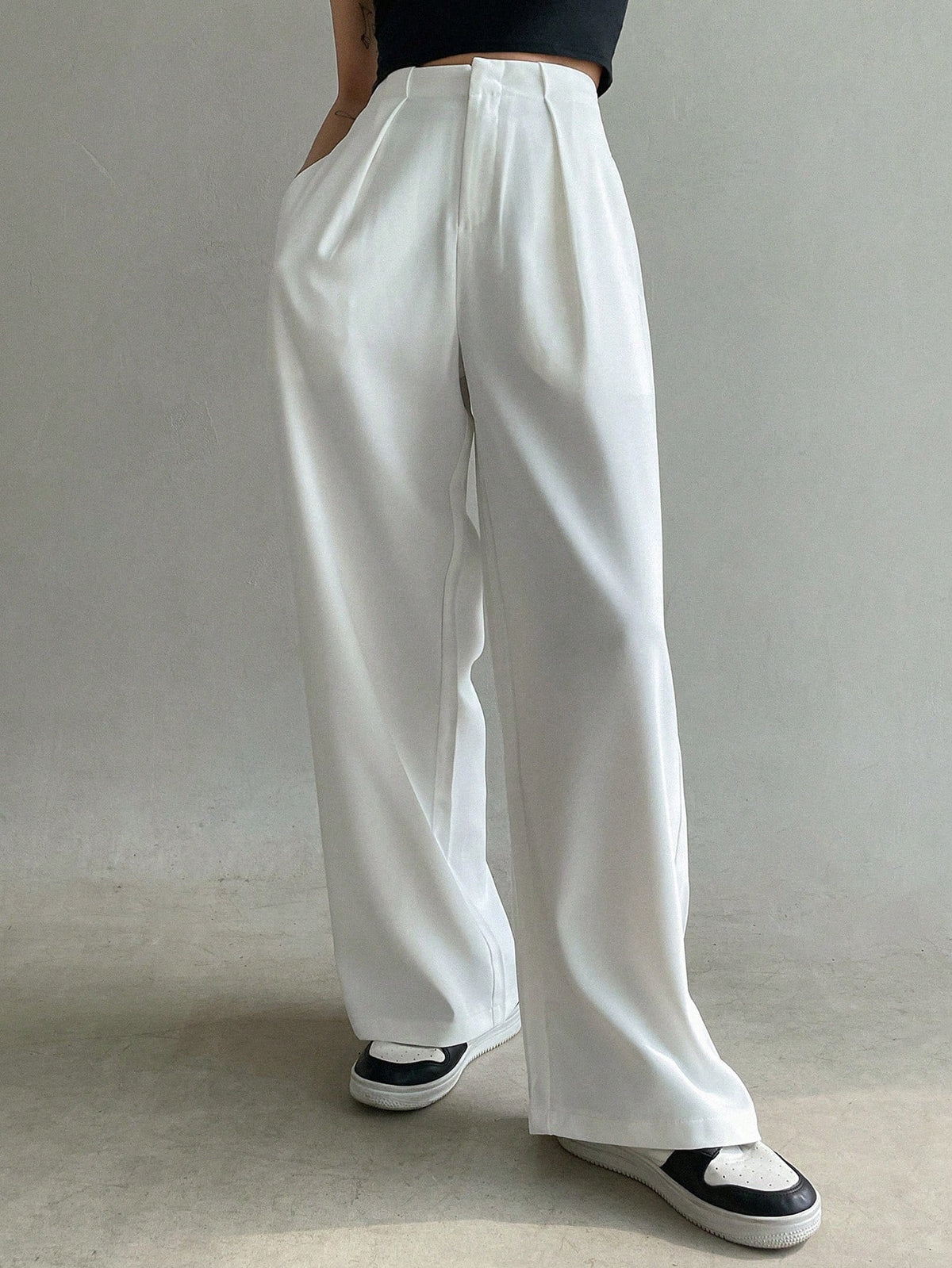 Calça feminina, Calça reta, Calça cintura alta, Calça stretch, Calça conforto, Calça wide leg