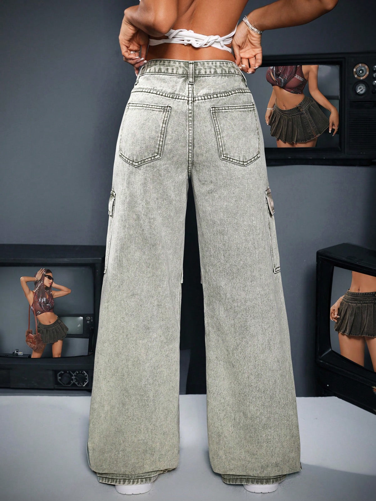 Calça jeans feminina, Calça jeans reta, Calça jeans cintura alta, Calça jeans destroyed,,Calça jeans stretch, Calça jeans lavagem escura, Calça jeans conforto, Calça jeans wide leg