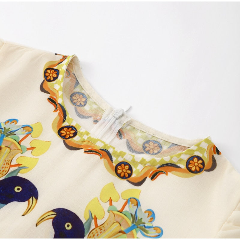 Vestido Nanda - Longo com Manga Bufante