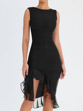 
Vestido com babado,Vestido colorido,Vestido casual,Vestido midi,Vestido de festa,Vestido, Vestido Feminino,