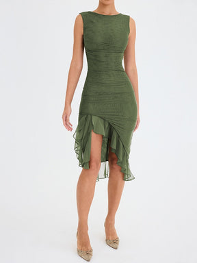 
Vestido com babado,Vestido colorido,Vestido casual,Vestido midi,Vestido de festa,Vestido, Vestido Feminino,