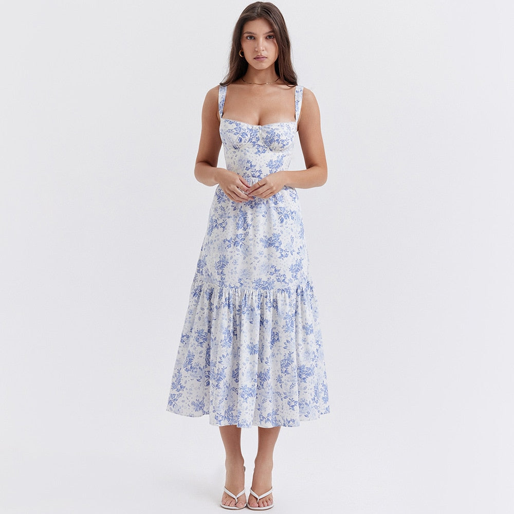 Vestido longo,Vestido estampado,Vestido casual,Vestido elegante,Vestido Verão,Vestido, Vestido Feminino,